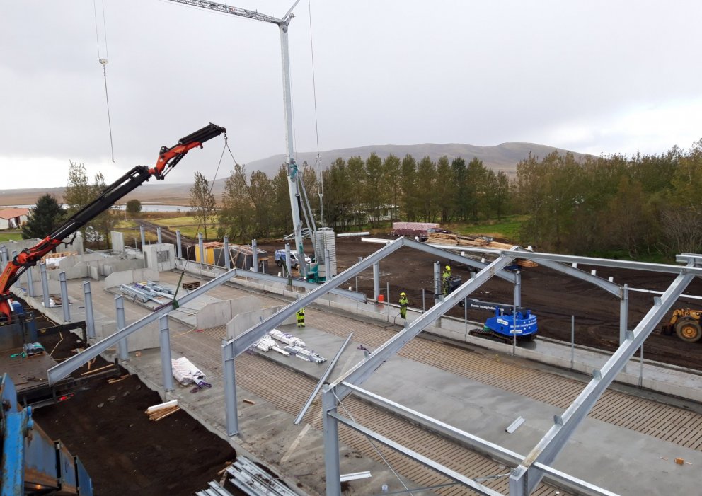 Nýtt fjós á Spóastöðum!