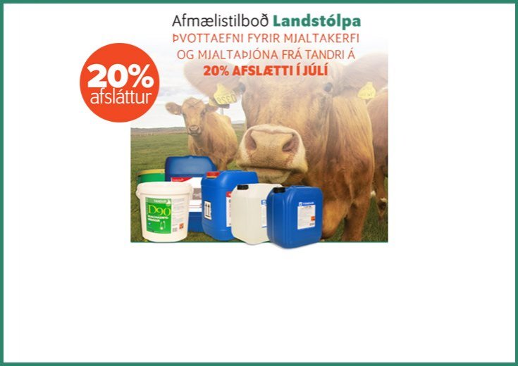 Afmælistilboð Landstólpa - Júlí