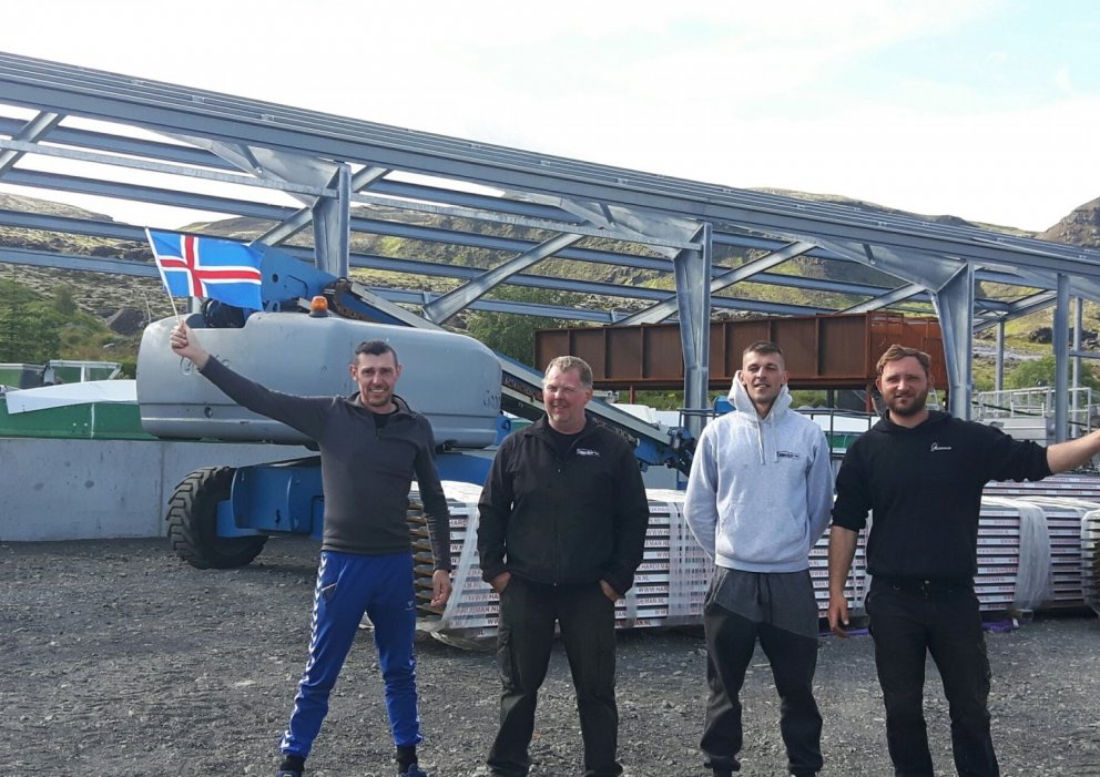 Fiskeldishúsið rís í Ölfusi