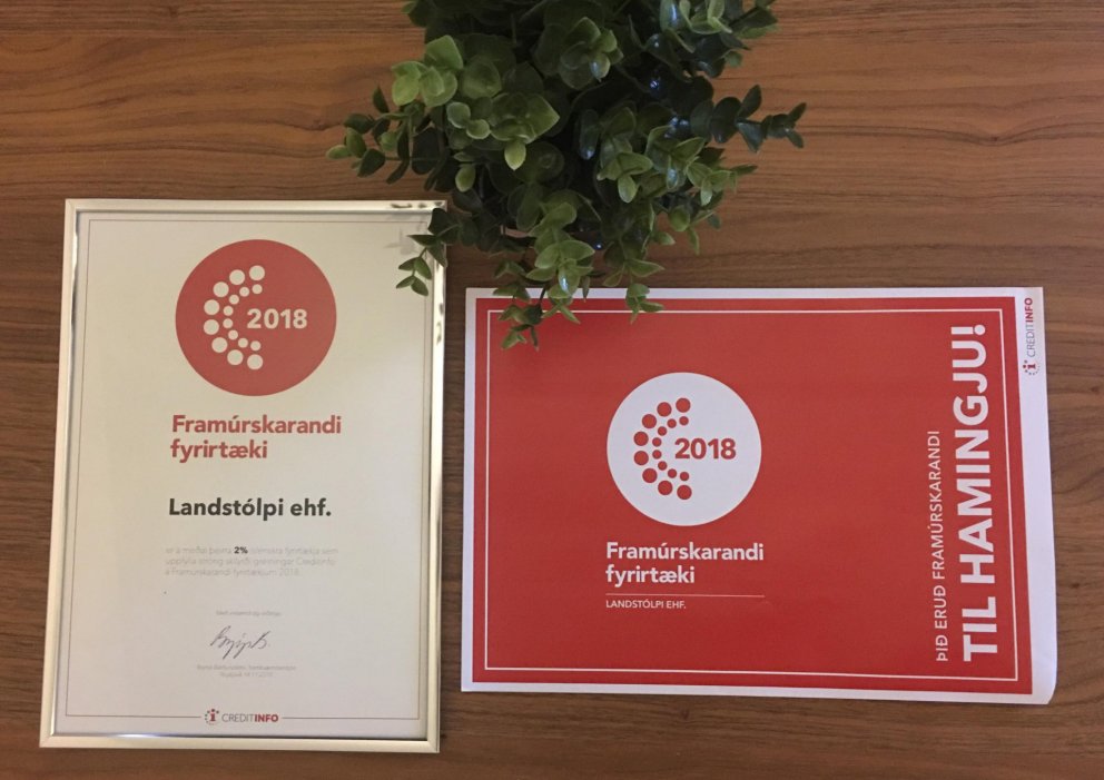 Framúrskarandi fyrirtæki 2018!