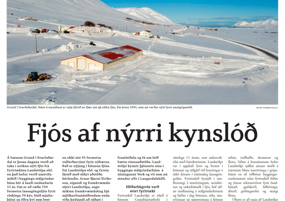 Tímaritið Sóknarfæri og fjósið á Grund