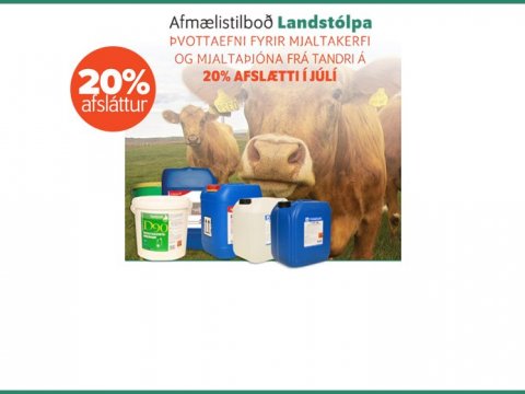 Afmælistilboð Landstólpa - Júlí