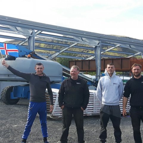 Fiskeldishúsið rís í Ölfusi