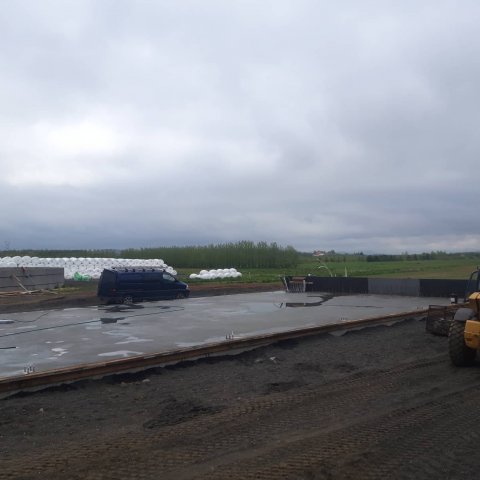 Platan steypt í Reykjahlíð